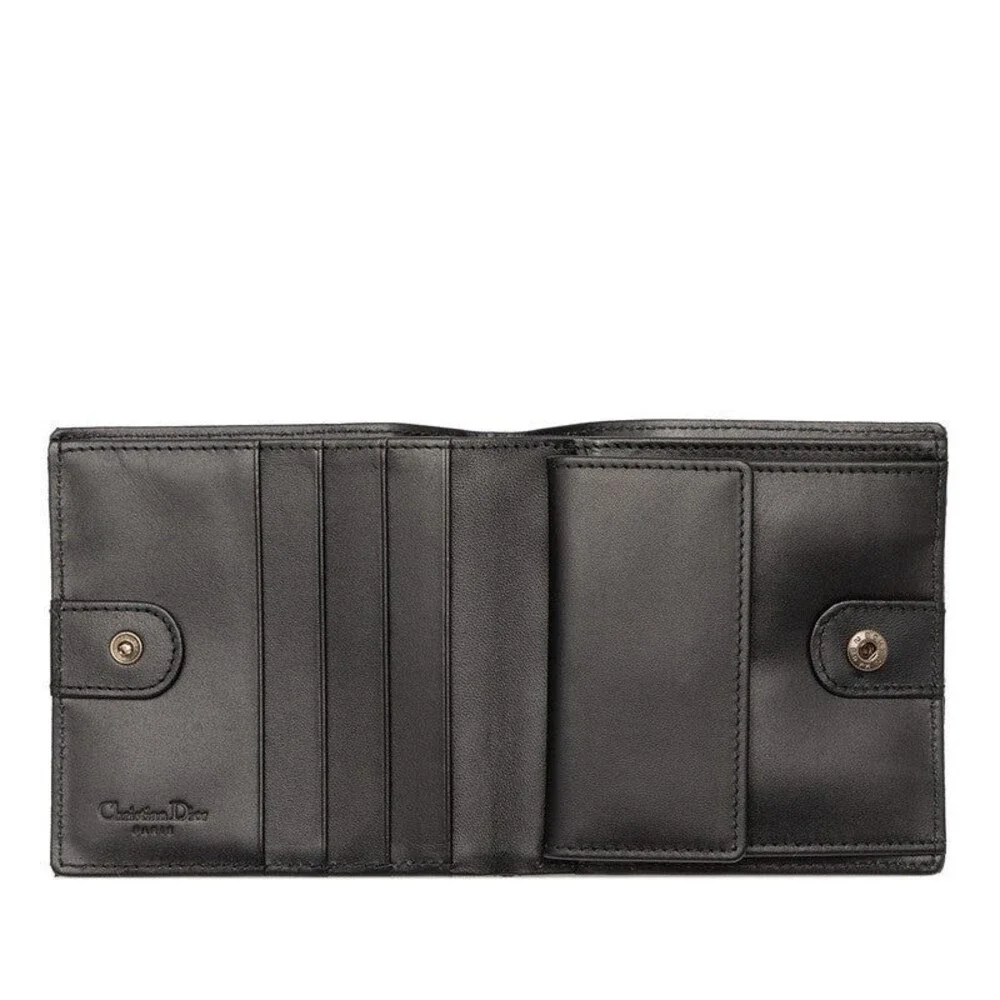 Dior Oblique Jacquard Bifold Wallet Black